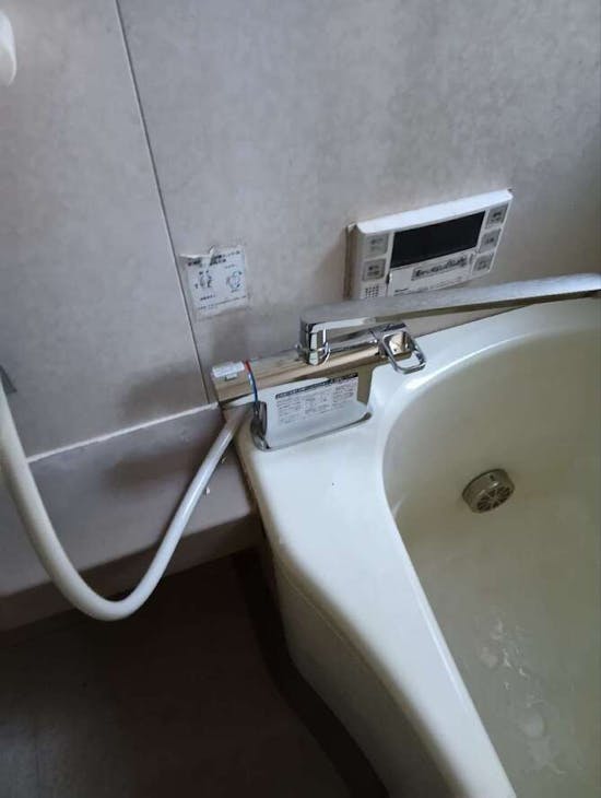 工事後　東京都八王子のお客様の浴室水栓工事