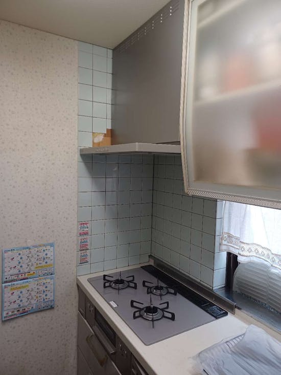 工事後 東京都八王子市のお客様のビルコン、レンジフード工事