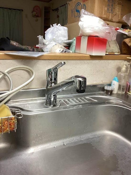 工事後 神奈川県南足柄市のお客様のキッチン・浴室水栓工事