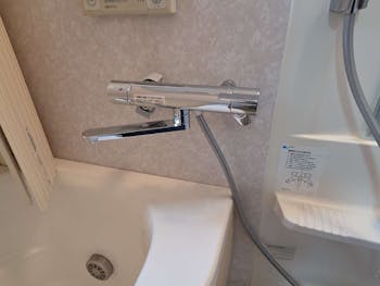 栃木県日光市のお客様の浴室混合栓交換工事