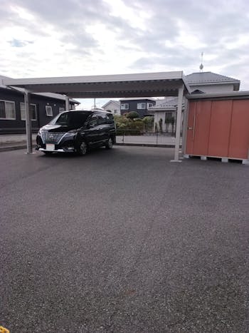 千葉県のお客様のカーポート・物置工事　具体的な工事内容1