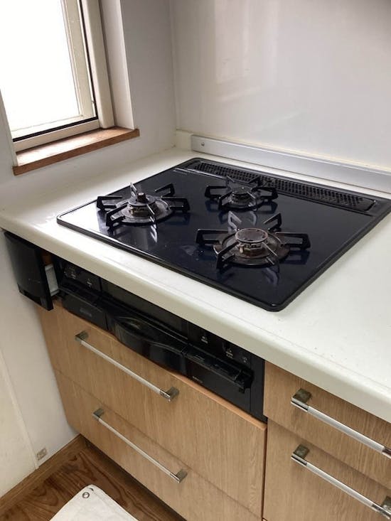 工事前　神奈川県逗子市のお客様のビルコン＆フード+食洗器工事