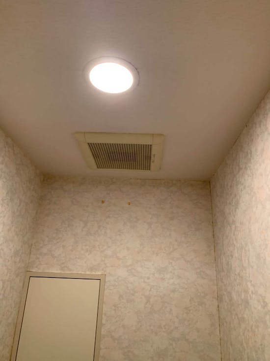 工事前　静岡県三島市のお客様の換気扇工事 