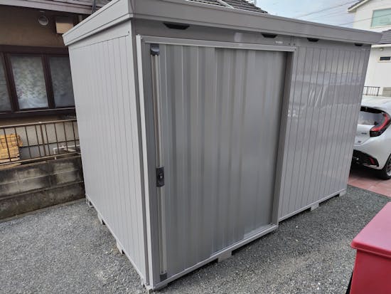 工事後 群馬県のお客様の物置工事
