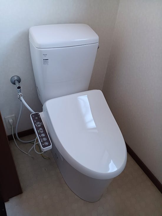 工事後　千葉県のお客様の便器、混合栓交換工事