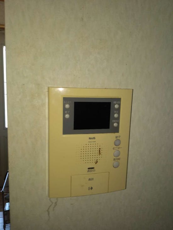 工事前　東京都あきる野市のお客様のTVドアホン交換工事