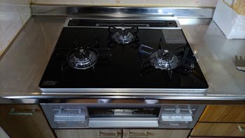 東京都のお客様のビルトインコンロ交換工事