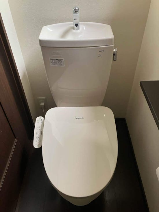 工事後　新潟県新潟市のお客様の温水洗浄便座交換工事