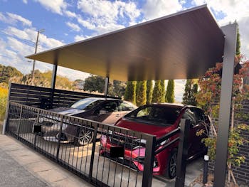 茂原市のお客様のカーポート工事