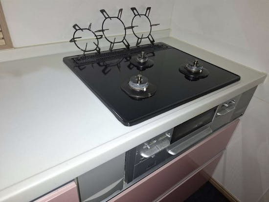 工事前　宮城県大崎市のお客様のビルトインコンロ交換工事