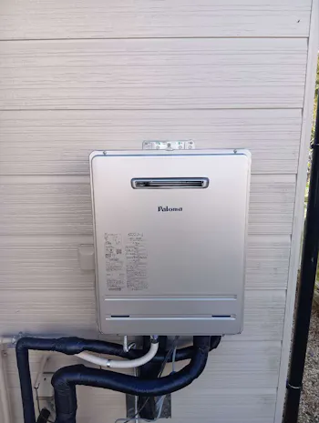 千葉県東金市のお客様のガス給湯器交換工事