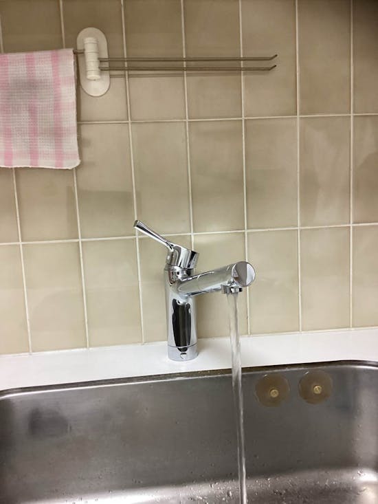 工事後　神奈川県茅ヶ崎市のお客様のキッチン水栓工事