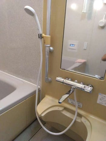 神奈川県平塚市のお客様の風呂水栓交換工事