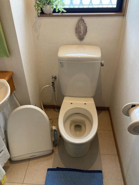 工事前　静岡県磐田市のお客様の便座交換工事