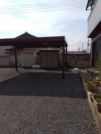 栃木県のお客様のカーポート設置工事