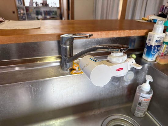 工事前　栃木県矢板市のお客様のキッチン・浴室水栓交換工事