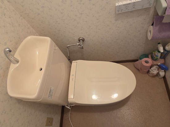 工事後 栃木県芳賀郡のお客様のTOTO便器工事パック