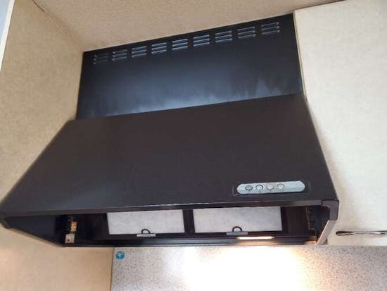 工事前　茨城県古河市のお客様のレンジフード・ビルトインコンロ交換工事