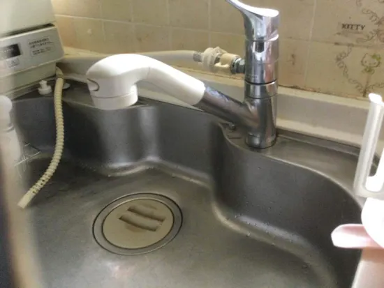 工事前　東京都青梅市のお客様の混合栓交換工事