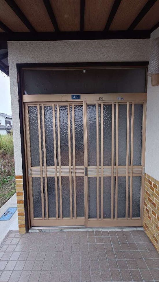工事前　三重県四日市市のお客様の玄関引戸交換工事