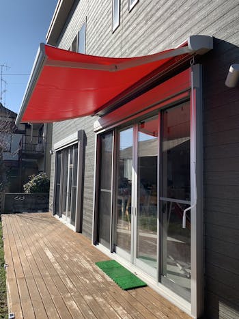 行田市のお客様のオーニング工事　具体的な工事内容1
