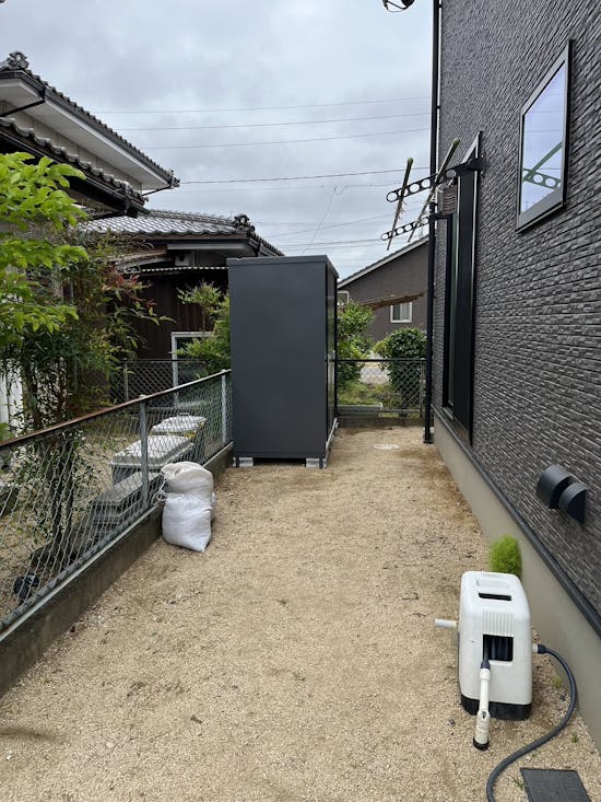 工事後　瀬戸内市のお客様の物置・倉庫工事