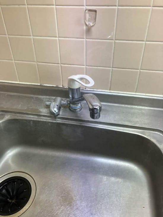 工事前　群馬県高崎市のお客様のキッチン水栓交換工事