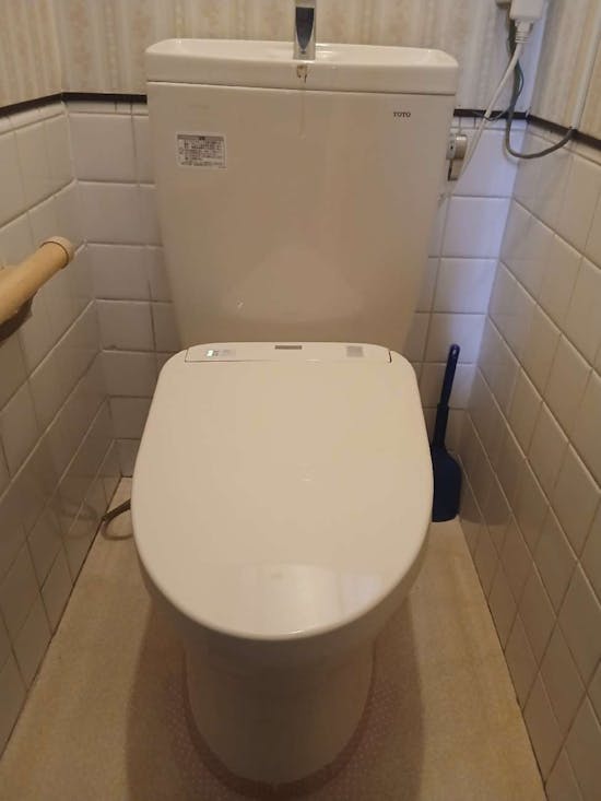 工事前　茨城県高萩市のお客様の便座交換工事