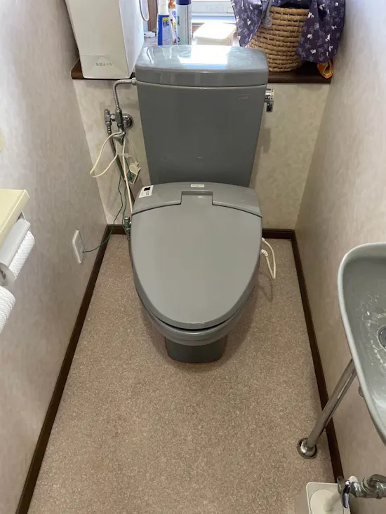 工事前　長野県上田市のお客様の便座交換工事