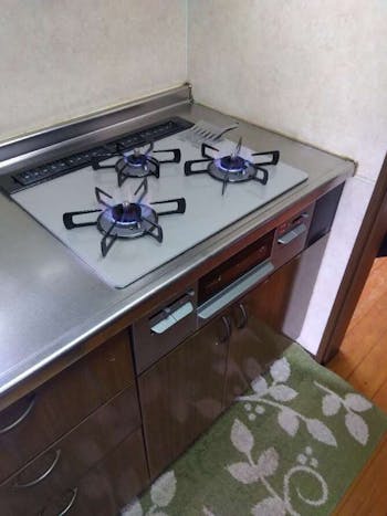 東京都立川市のお客様のレンジフード・ビルトインコンロ交換工事　具体的な工事内容1