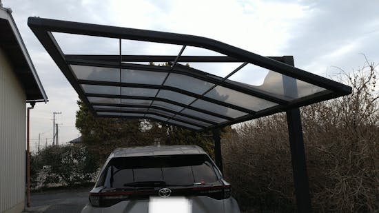 工事前　埼玉県のお客様のカーポート屋根修繕工事