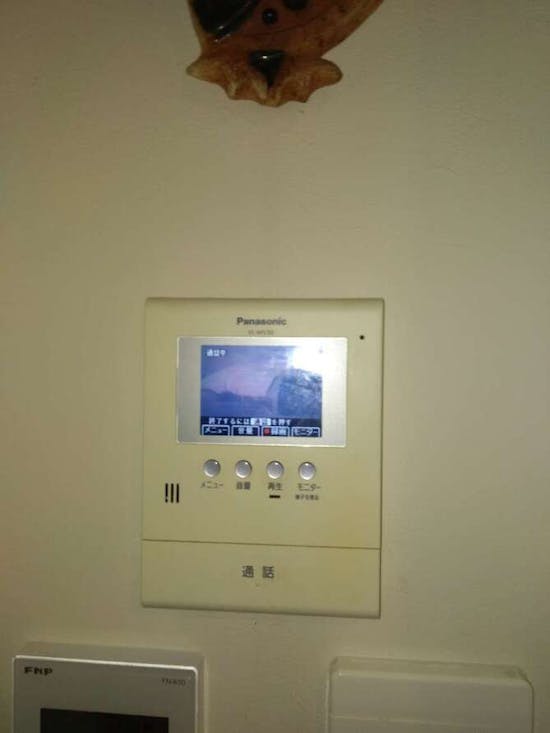 工事前　東京都あきる野市のお客様のTVドアホン交換工事