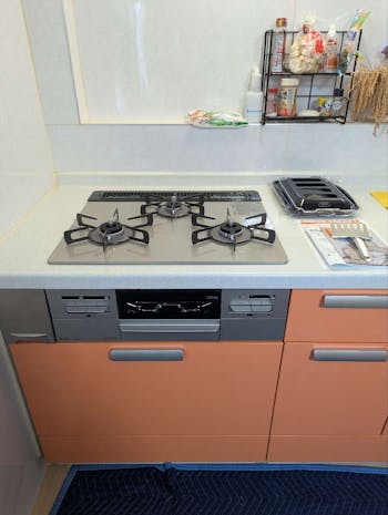 三重県桑名市のお客様のビルトインコンロ交換工事