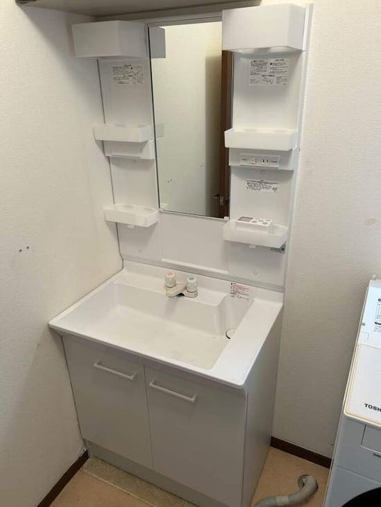 工事後 千葉県千葉市のお客様の洗面化粧台交換工事