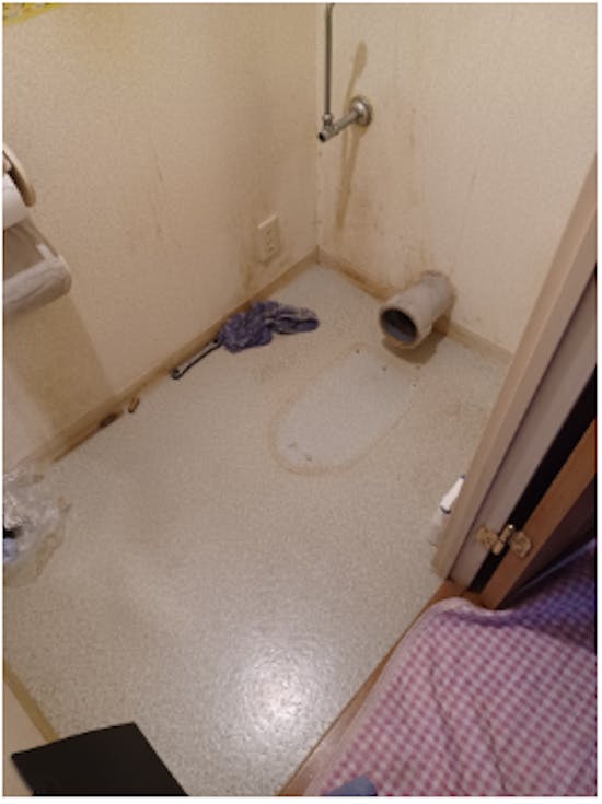 工事前　神奈川県のお客様のトイレ工事