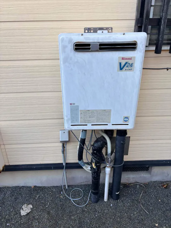 工事前　茨城県水戸市のお客様のガス給湯器交換工事