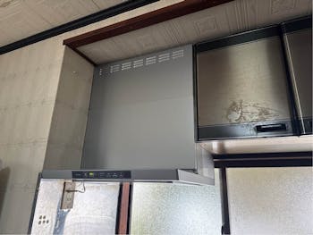 福島県石川郡石川町のお客様のレンジフード交換工事　具体的な工事内容1
