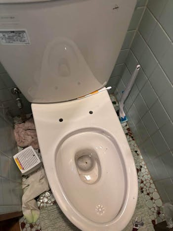 茨城県土浦市のお客様の便座交換工事　具体的な工事内容1