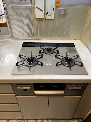 宮城県宮城郡のお客様のビルトインコンロ交換工事