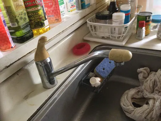 工事前　東京都青梅市の台所混合栓交換工事