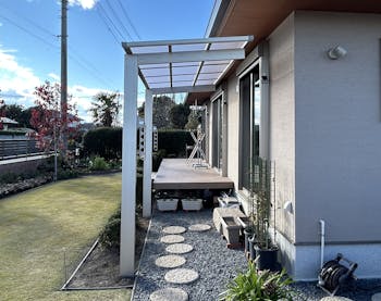 前橋市のお客様のテラス工事　具体的な工事内容1