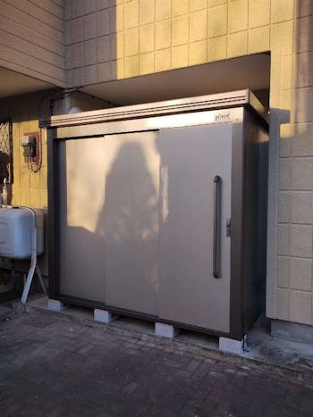 群馬県高崎市のお客様のサンキン物置工事