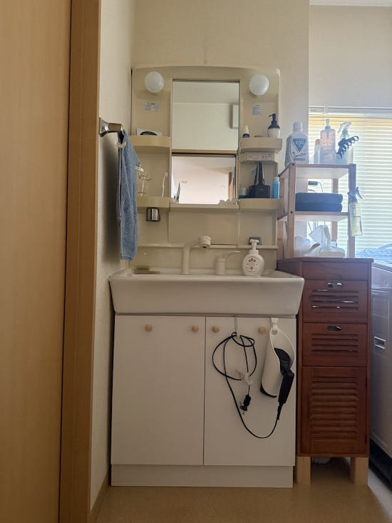 工事前　太田市のお客様の洗面化粧台工事