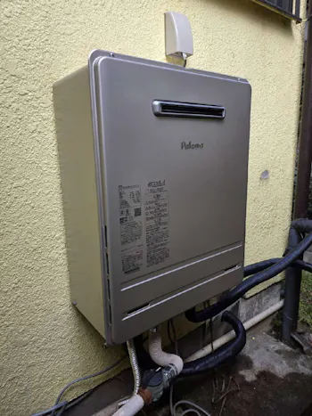 東京都青梅市のお客様のガス給湯器交換工事