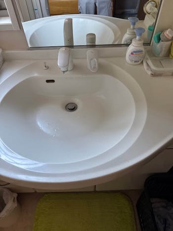 静岡県磐田市のお客様の洗面水栓交換工事