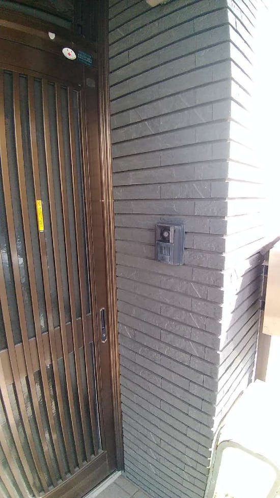 工事前 東京都福生市のお客様のTVドアホン交換工事