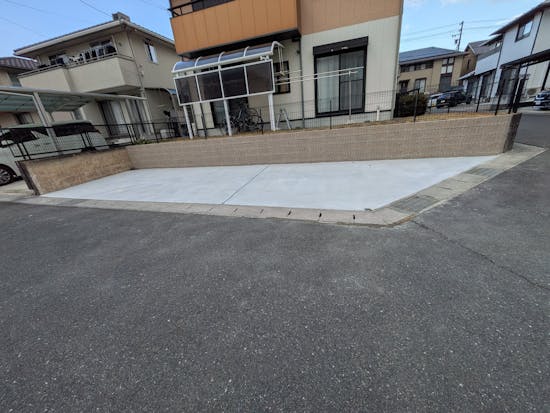 工事後　可児市のお客様の駐車場増設工事