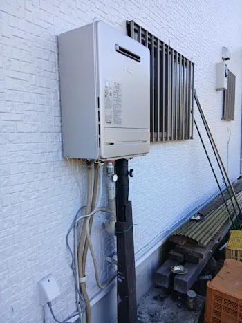 埼玉県入間郡越生町のお客様のガス給湯器交換工事