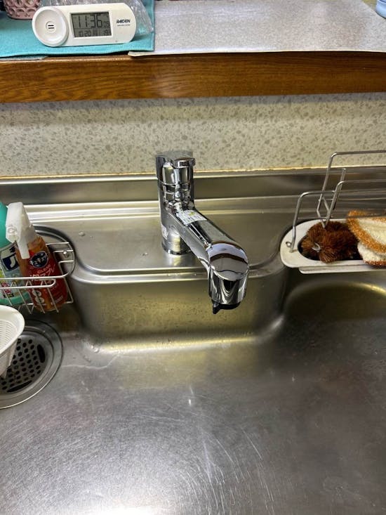 工事後 宮城県仙台市のお客様の水栓交換工事(キッチン用ワンホール型)