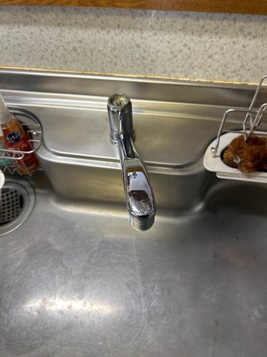 工事前 宮城県仙台市のお客様の水栓交換工事(キッチン用ワンホール型)